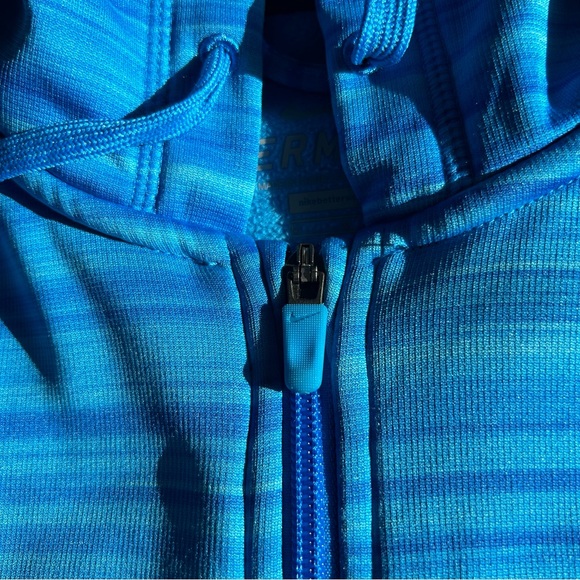 Nike | Therma Fit | Full-Zip Sweatshirt | Size Mens M | Blue - Picture 9 of 9